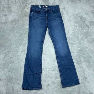 Levis Womens 315 Shaping Bootcut Jeans Dark Wash Size 29 d0411